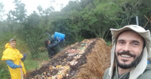 Manejo de compostagem no Campeche